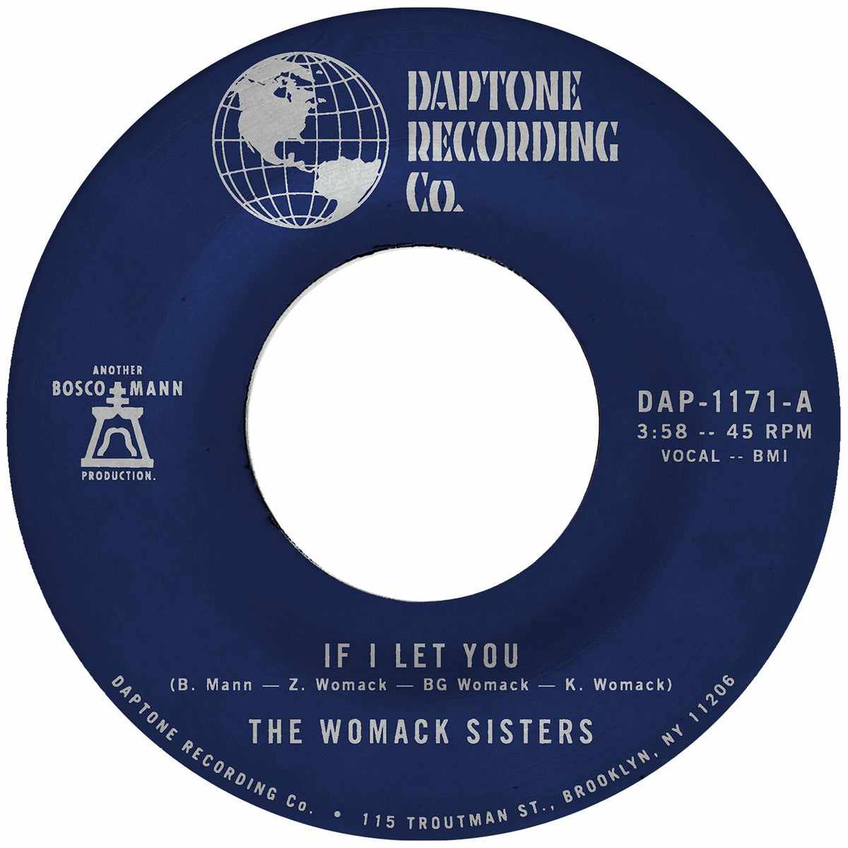 THE WOMACK SISTERS - IF I LET YOU b/w INSTRUMENTAL